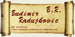 Budimir Radujković vizit kartica